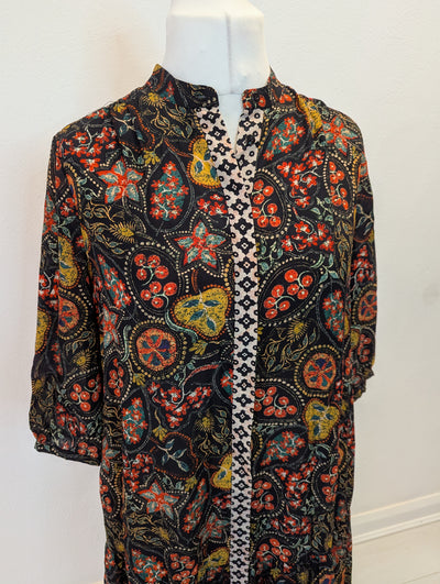 Saloni Printed silk maxi S/M