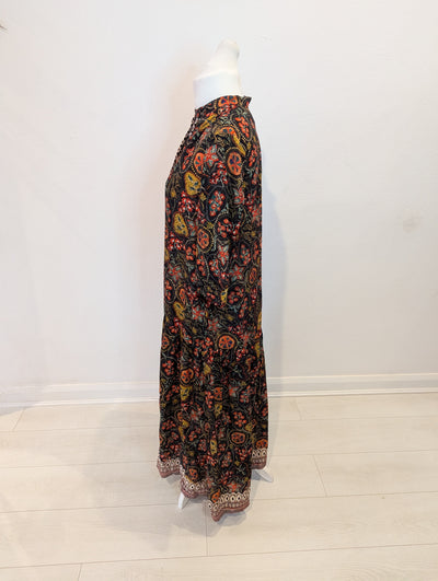 Saloni Printed silk maxi S/M