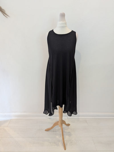Amanda Wakeley cashmere/ sheer tunic S petite