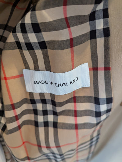 Burberry orange trim Trench 10