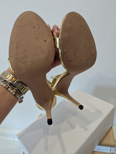 Steve Madden Gold Heels 7