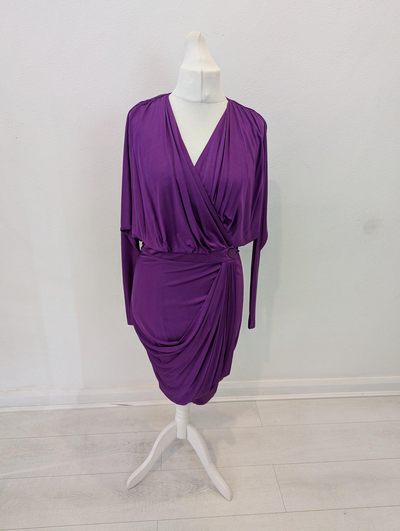 Mary Portas Purple Wrap Dress NWT RRP £220 14