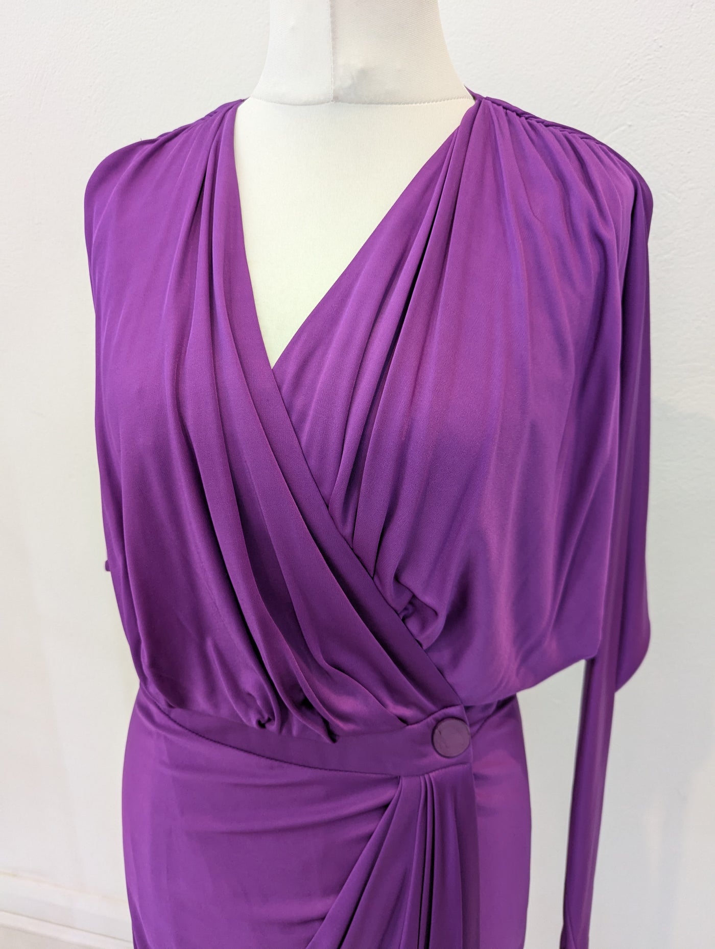 Mary Portas Purple Wrap Dress NWT RRP £220 14