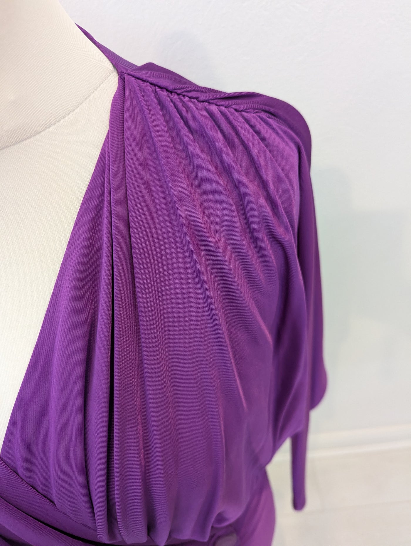 Mary Portas Purple Wrap Dress NWT RRP £220 14