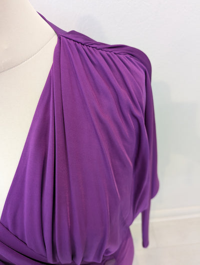 Mary Portas Purple Wrap Dress NWT RRP £220 14