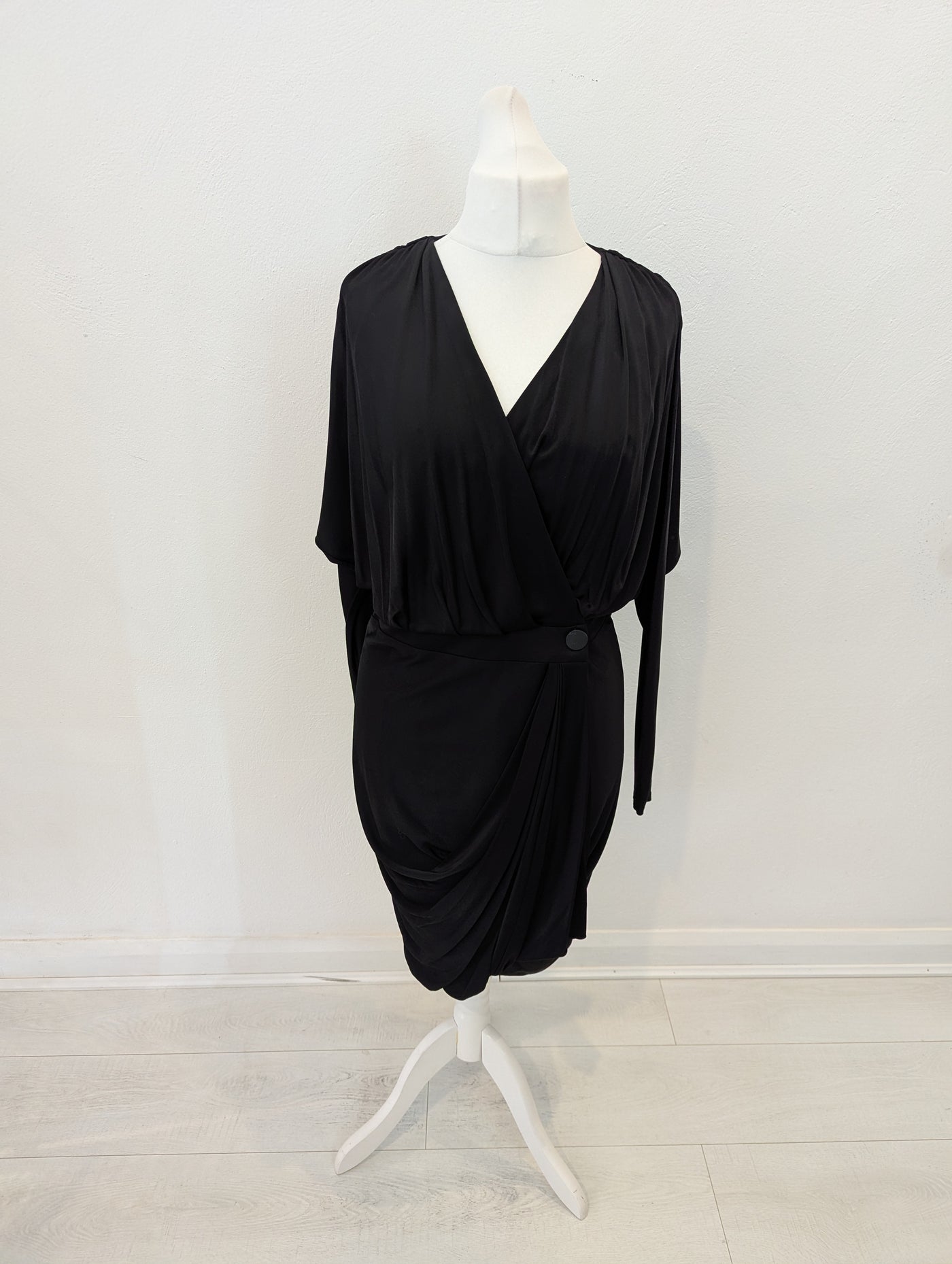 Mary Portas Black Wrap Dres NWT RRP £220 14