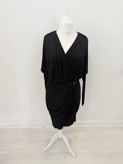 Mary Portas Black Wrap Dres NWT RRP £220 14