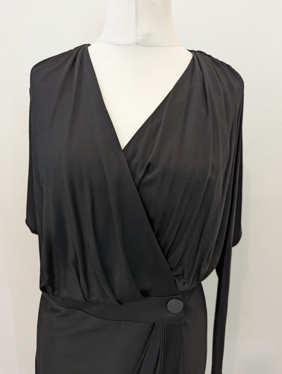 Mary Portas Black Wrap Dres NWT RRP £220 14