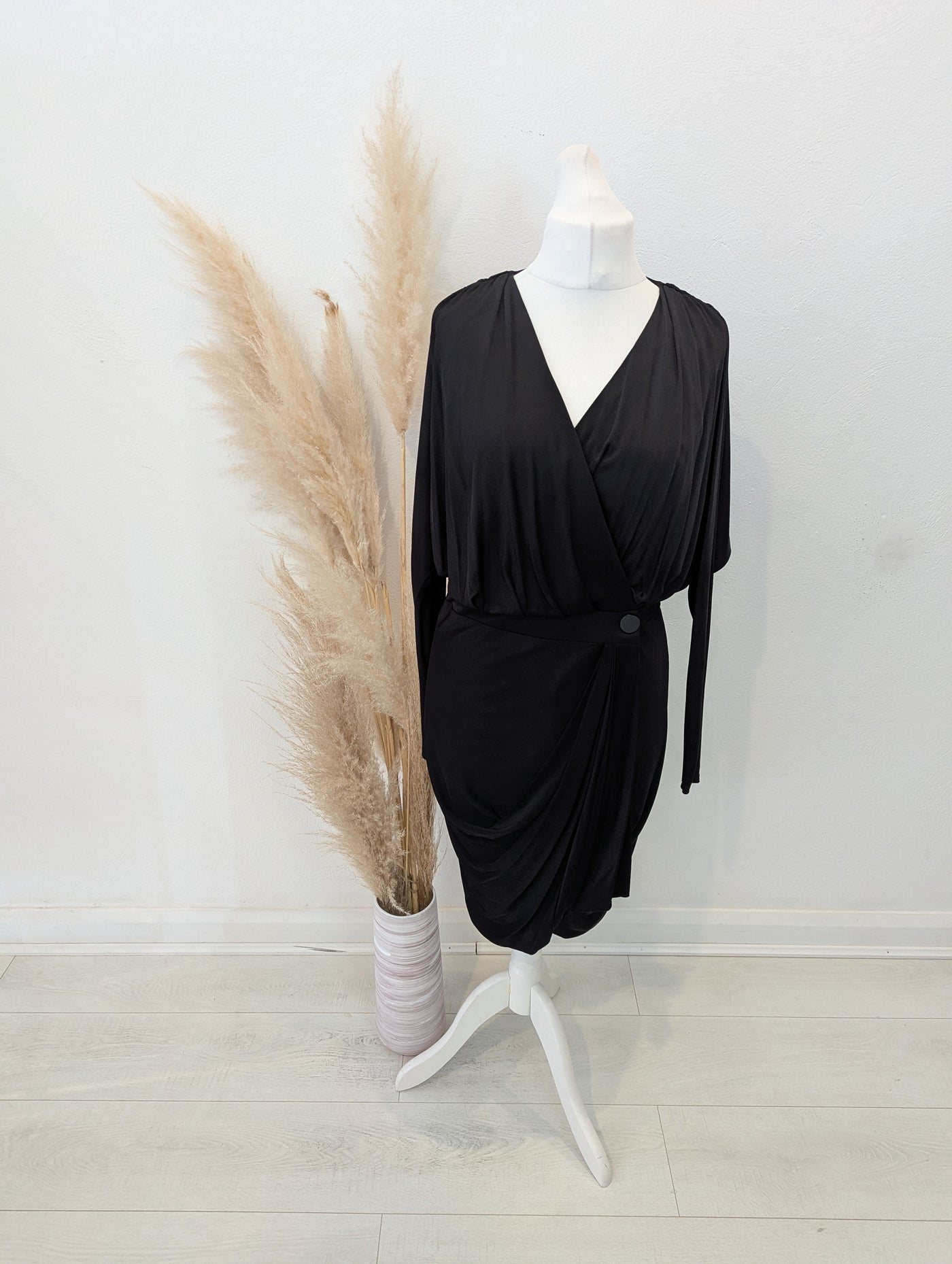 Mary Portas Black Wrap Dres NWT RRP £220 14