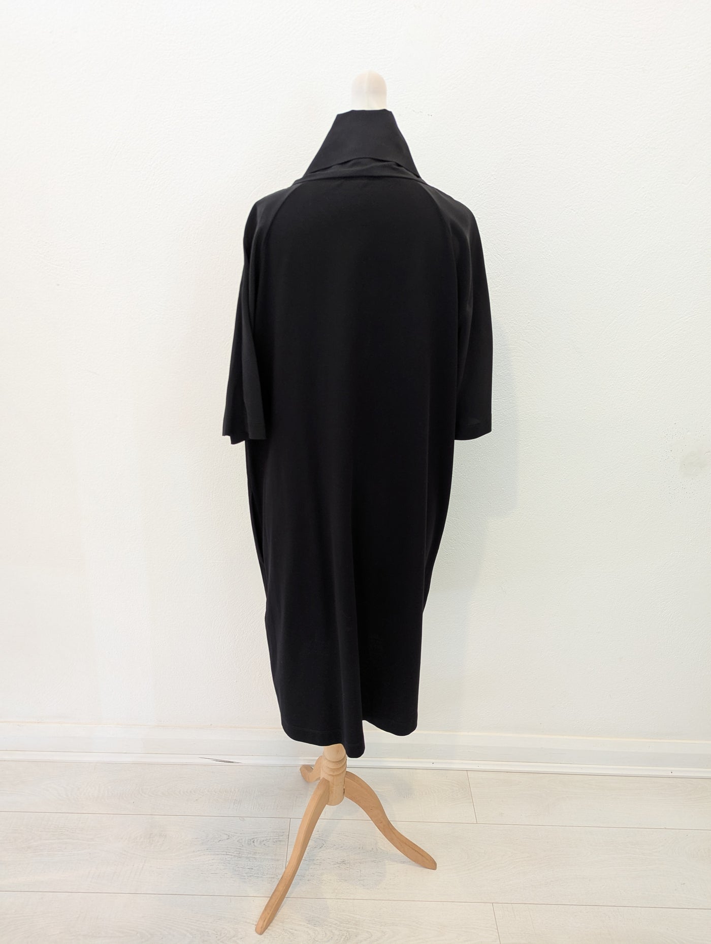 Cos Black Funnel Neck Dress S