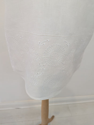 Pure Collection White Embroidered Linen top 10