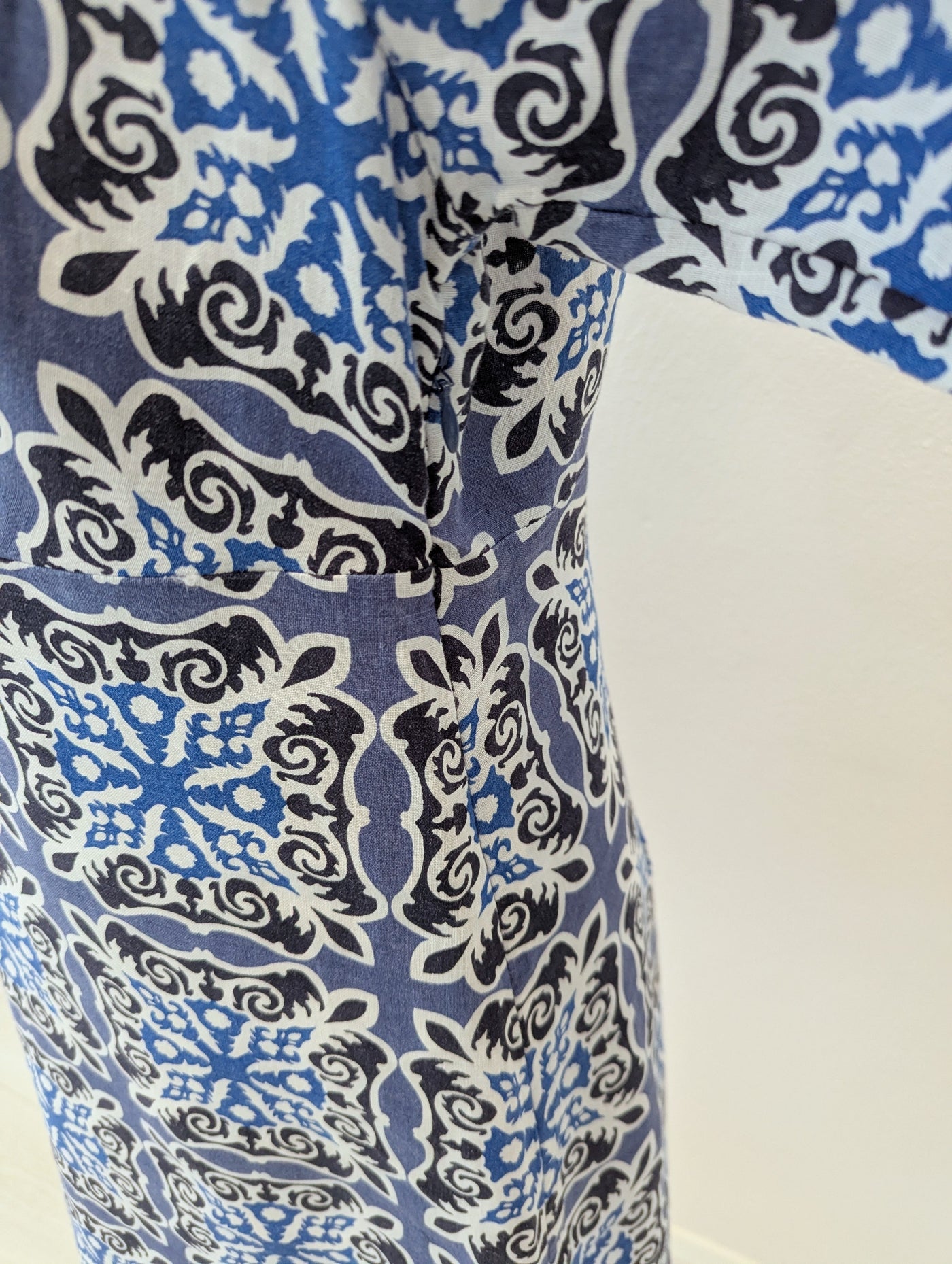 Boden Blue Print Linen Tunic 10