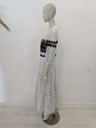 Temperley London Polka Dot Print Dress 14 RRP £850