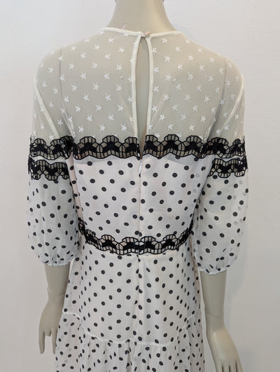 Temperley London Polka Dot Print Dress 14 RRP £850