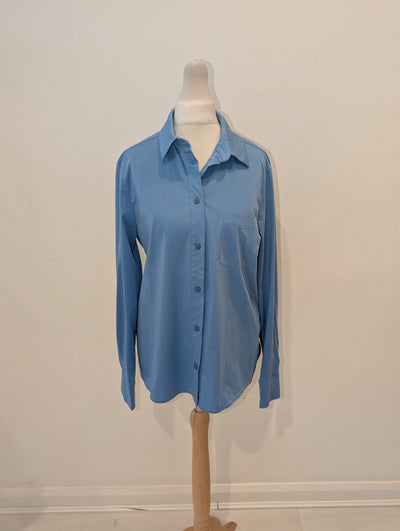 MaxMara Leisure blue cotton shirt S