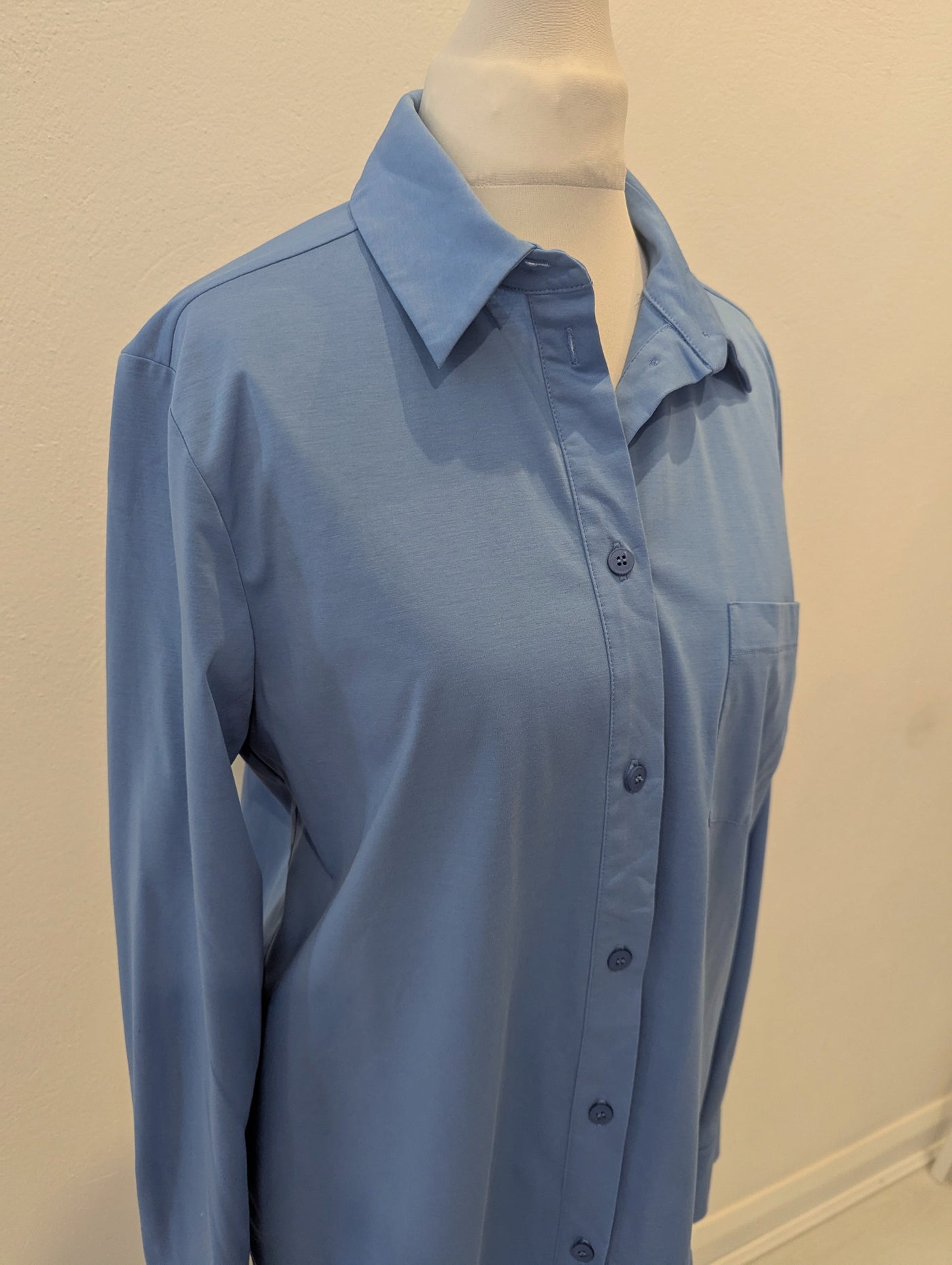 MaxMara Leisure blue cotton shirt S