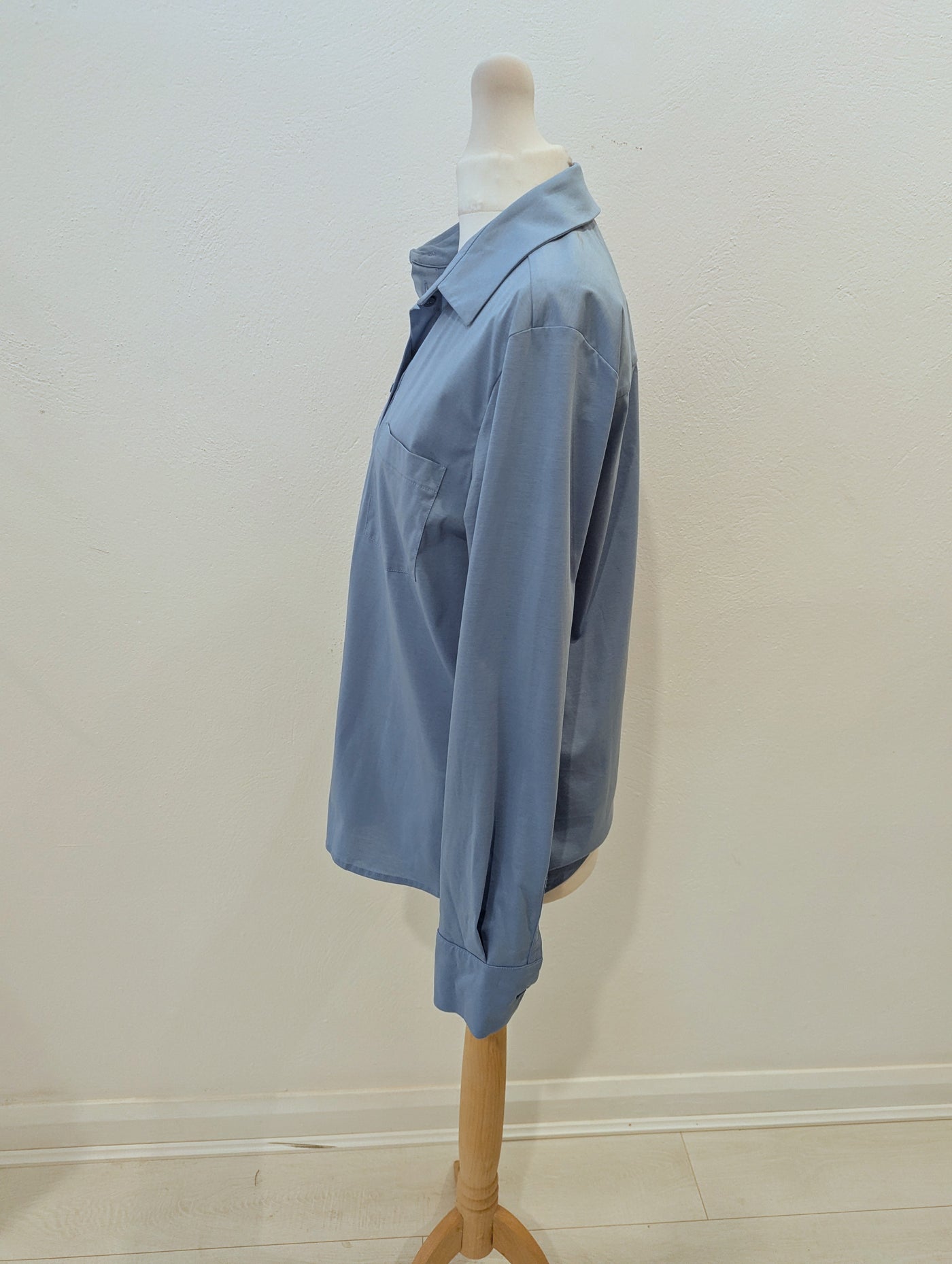 MaxMara Leisure blue cotton shirt S