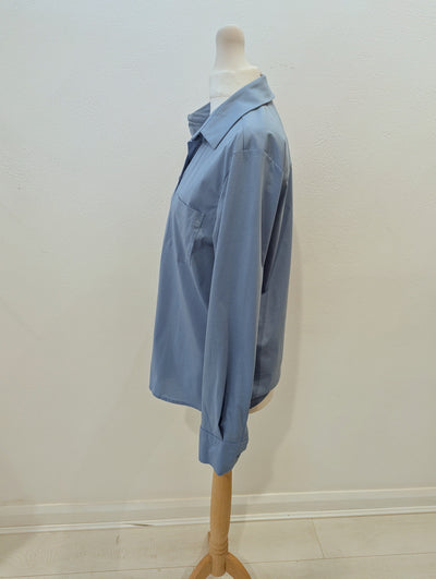 MaxMara Leisure blue cotton shirt S