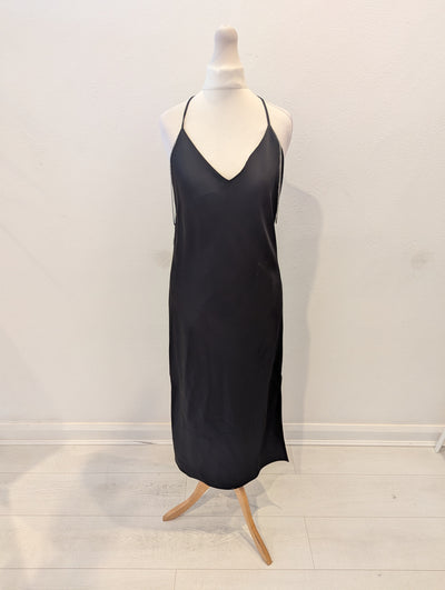 Boss satin dress with chain straps 6