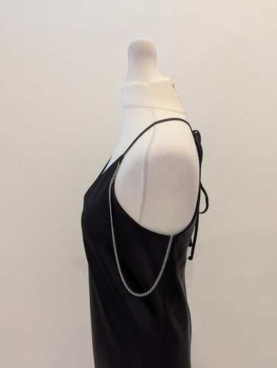 Boss satin dress with chain straps 6