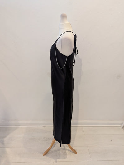 Boss satin dress with chain straps 6