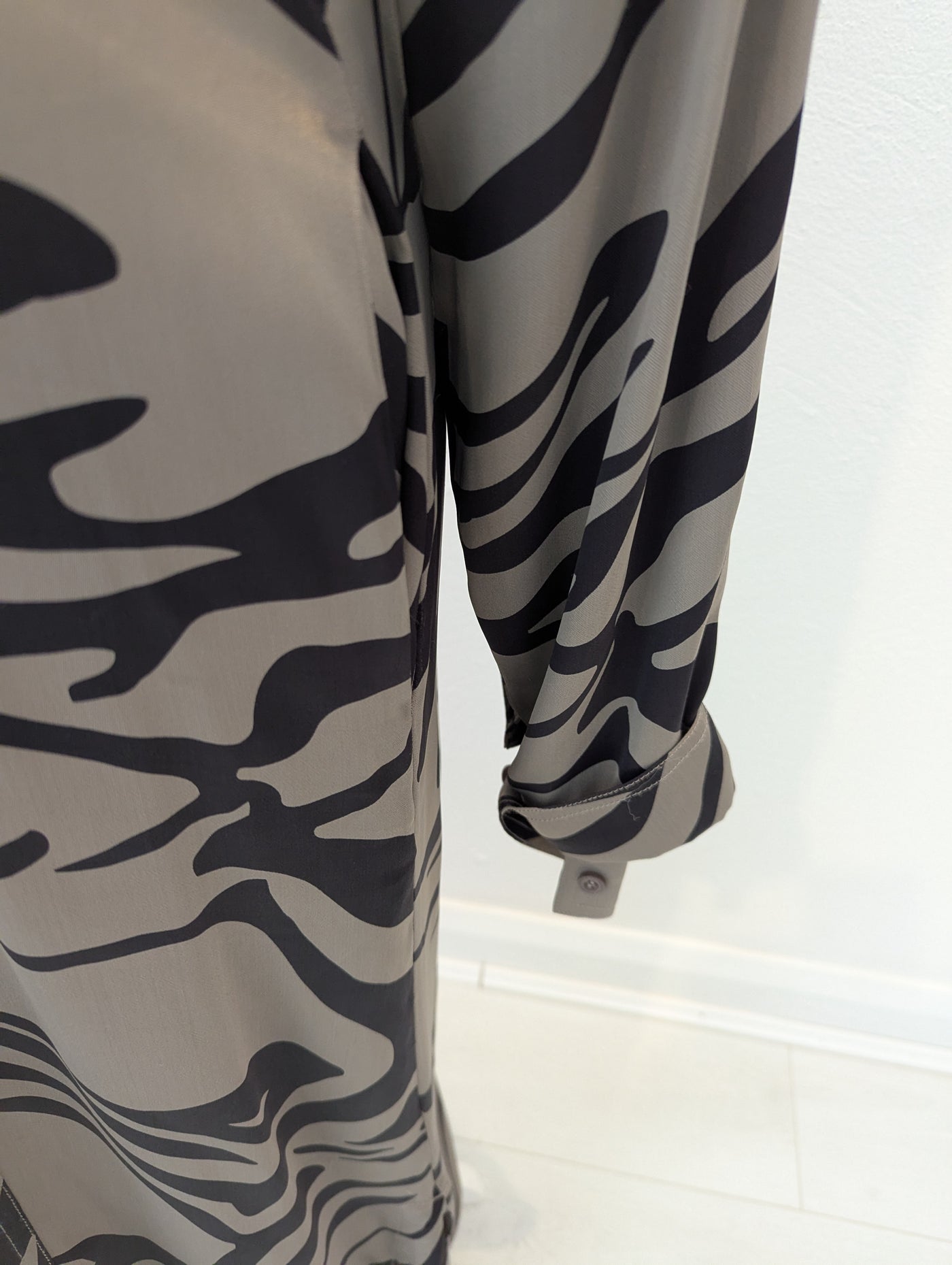 Second Female Khaki & Black Maxi Dress XL