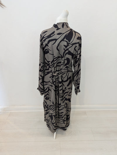 Second Female Khaki & Black Maxi Dress XL