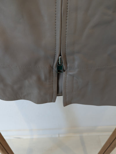 Autograph Mushroom Leather Skirt 8 RRP £199