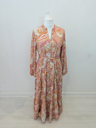 Rino & Pelle orange maxi dress 10 NWT RRP £80