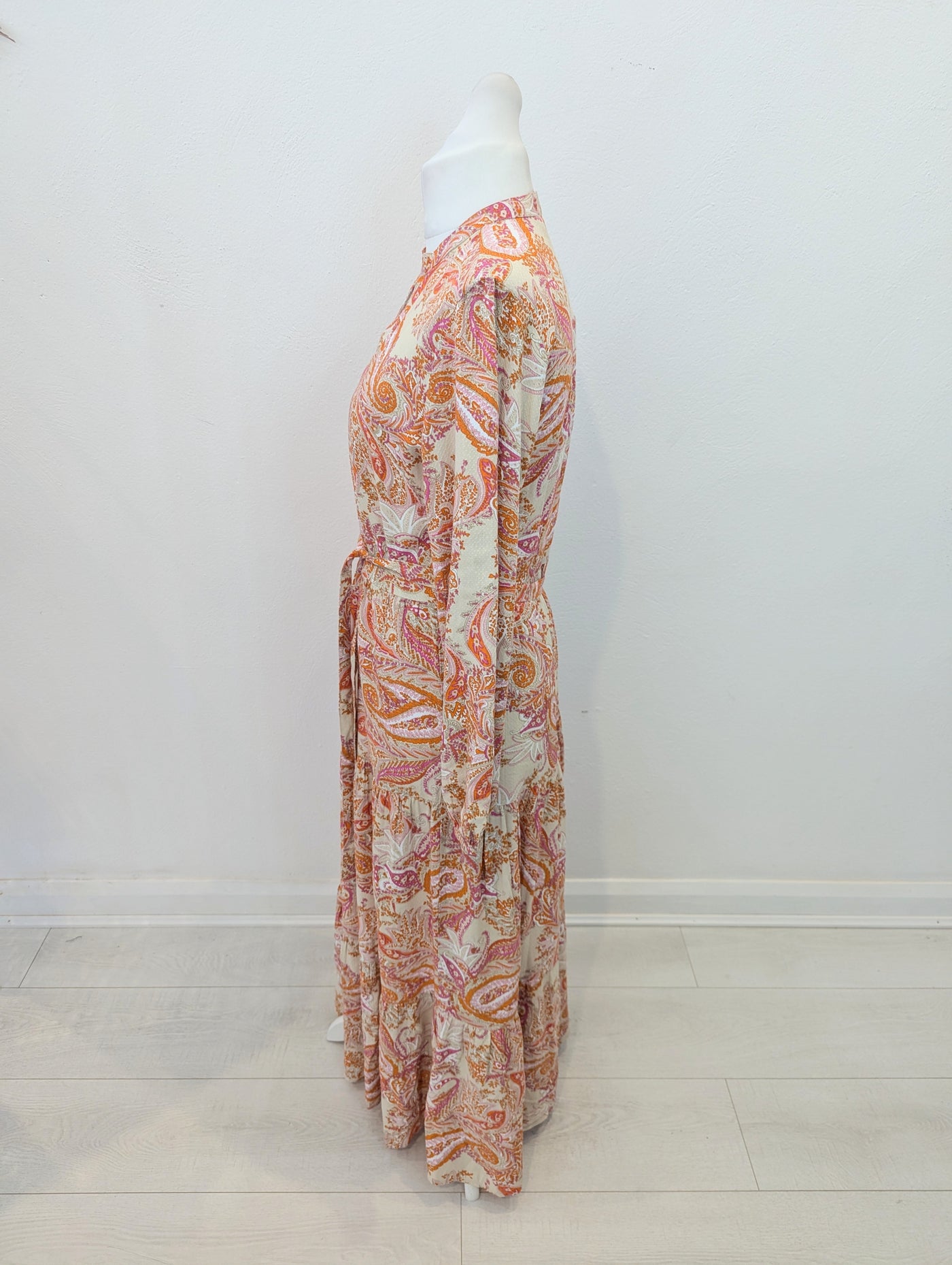 Rino & Pelle orange maxi dress 10 NWT RRP £80