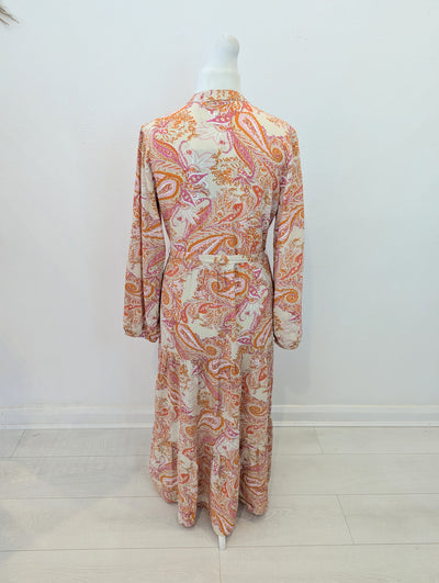 Rino & Pelle orange maxi dress 10 NWT RRP £80