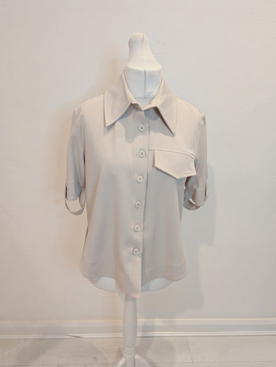 The Line Project Cream Overshirt M