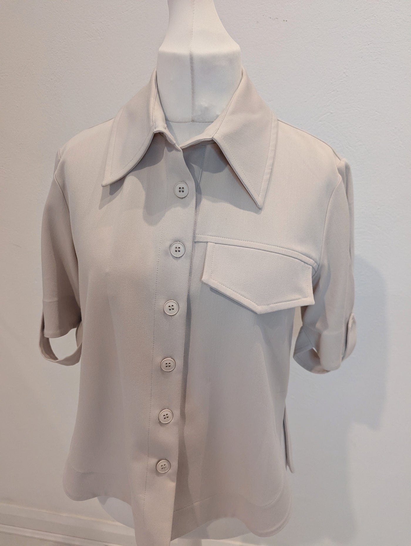 The Line Project Cream Overshirt M