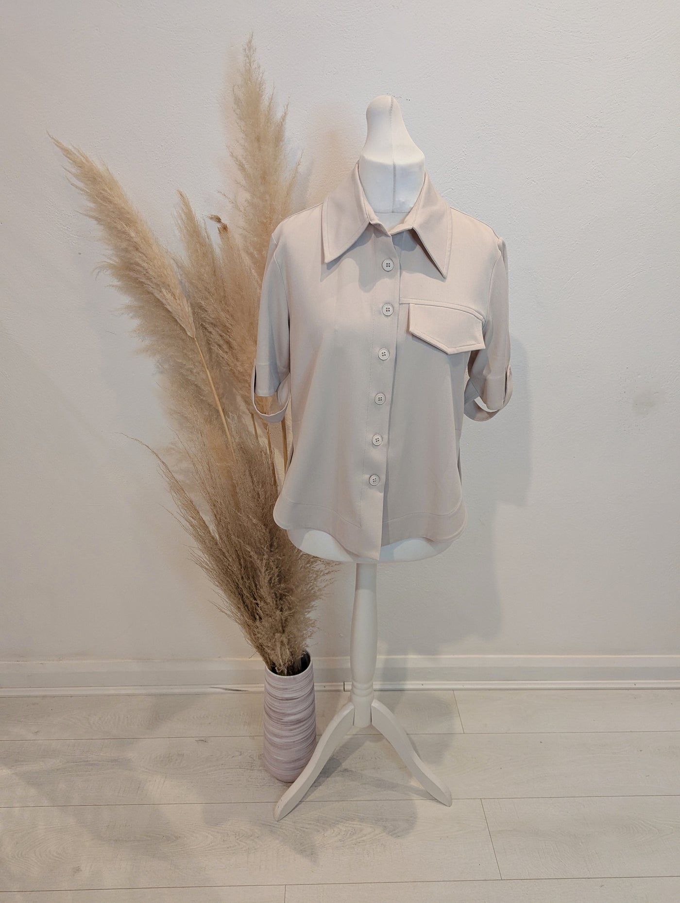 The Line Project Cream Overshirt M