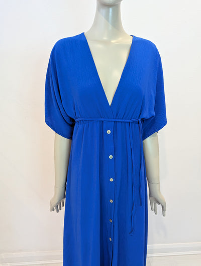 Style Hax Ava V Neck maxi dress Blue
