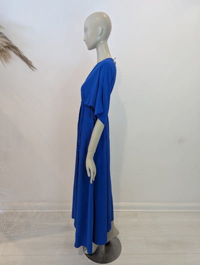 Style Hax Ava V Neck maxi dress Blue