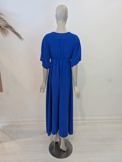 Style Hax Ava V Neck maxi dress Blue