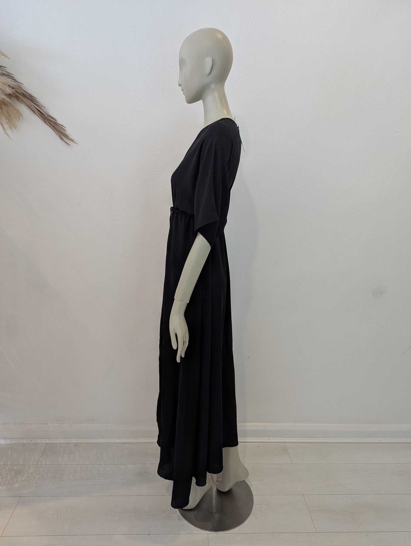 Style Hax Ava v neck maxi dress Black