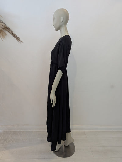 Style Hax Ava v neck maxi dress Black