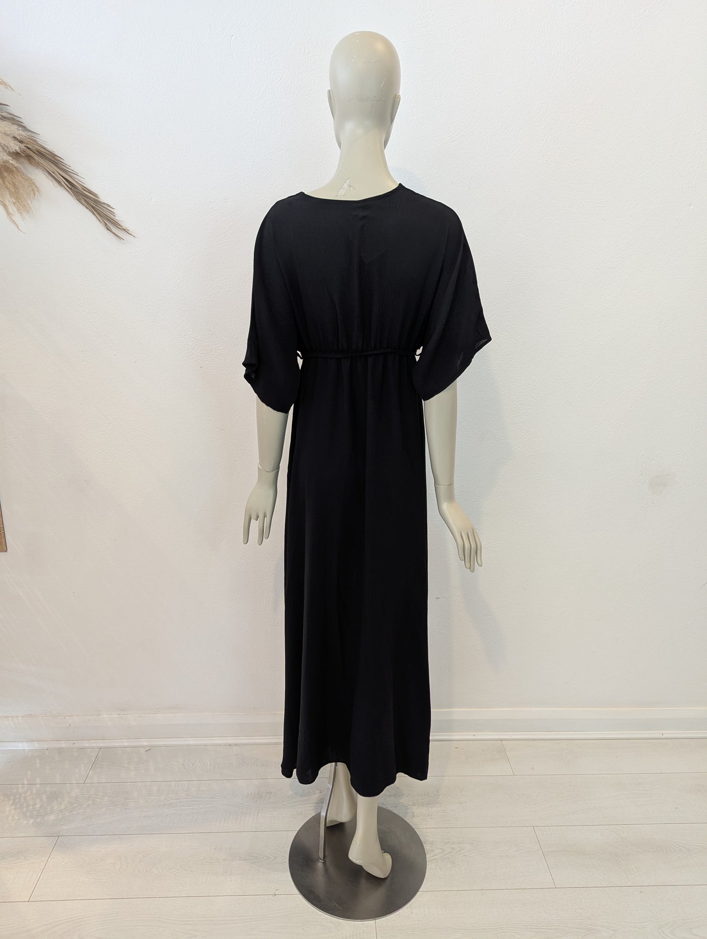 Style Hax Ava v neck maxi dress Black