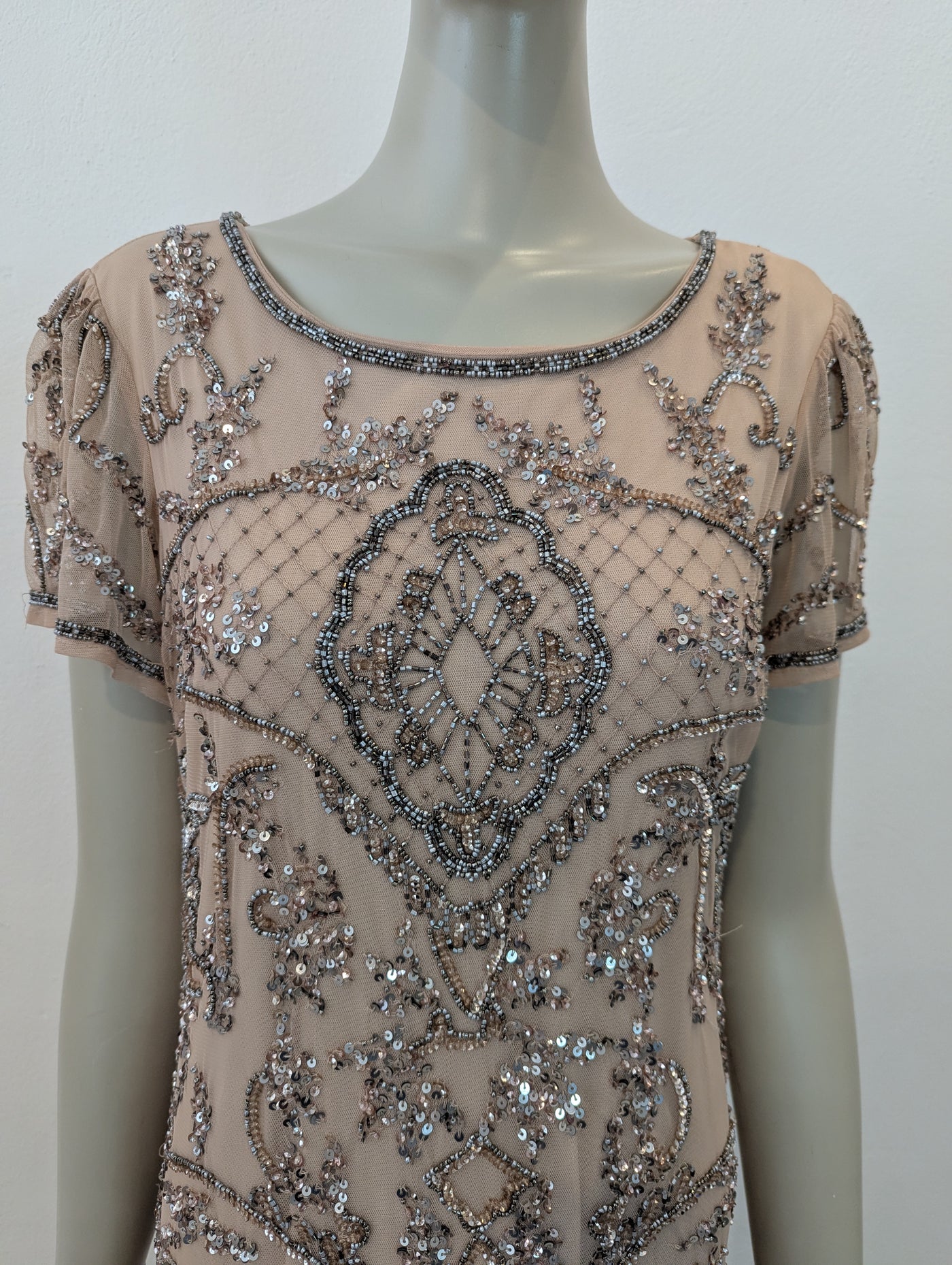 Amelia Rose Blush Embellished maxi 16