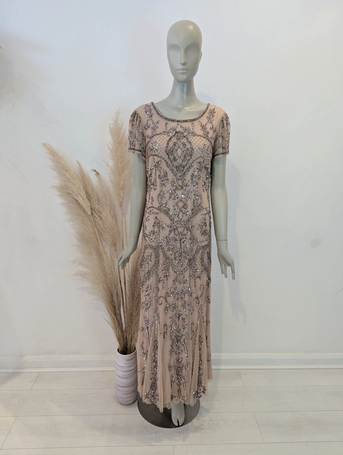 Amelia Rose Blush Embellished maxi 16