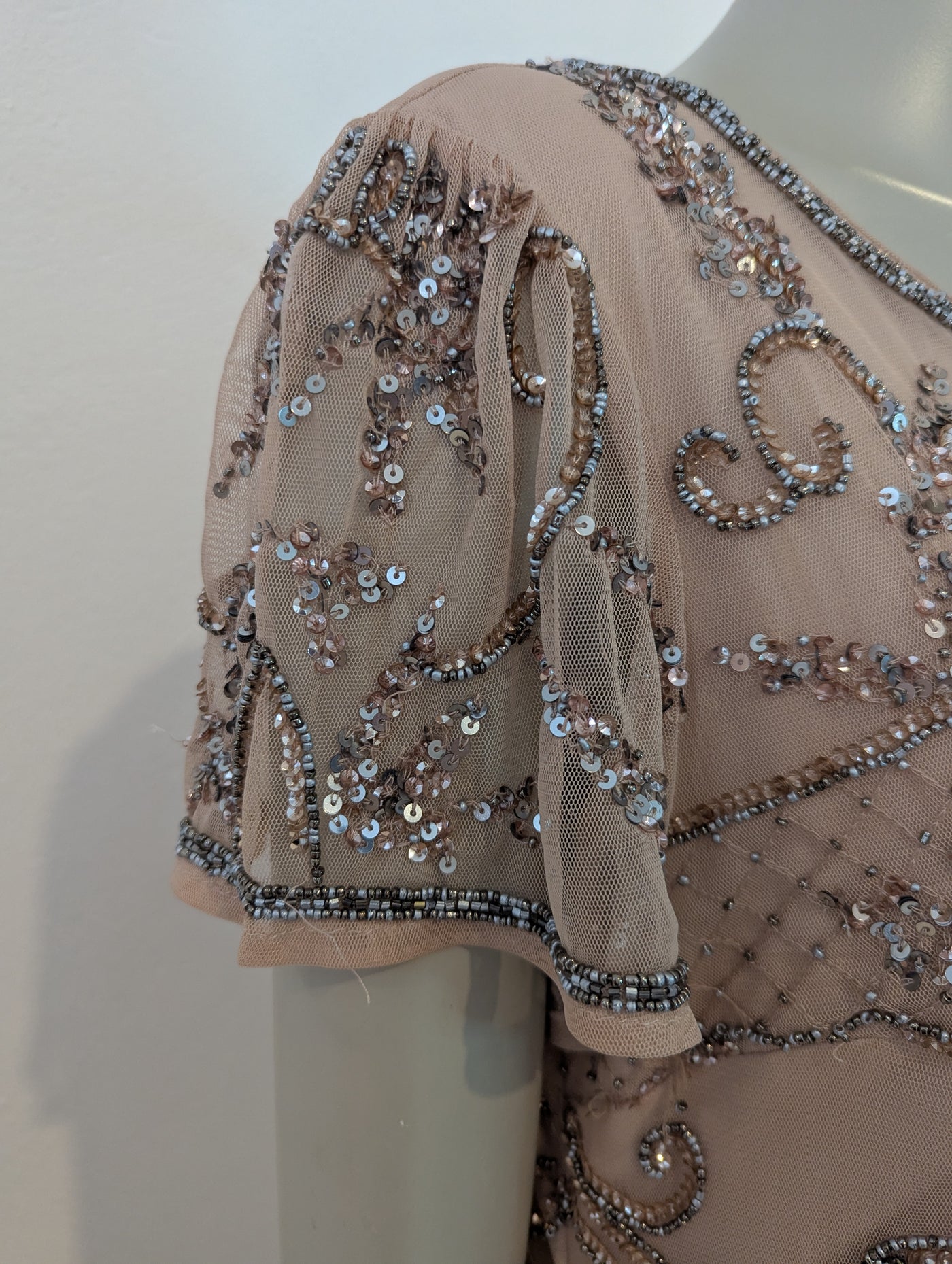 Amelia Rose Blush Embellished maxi 16