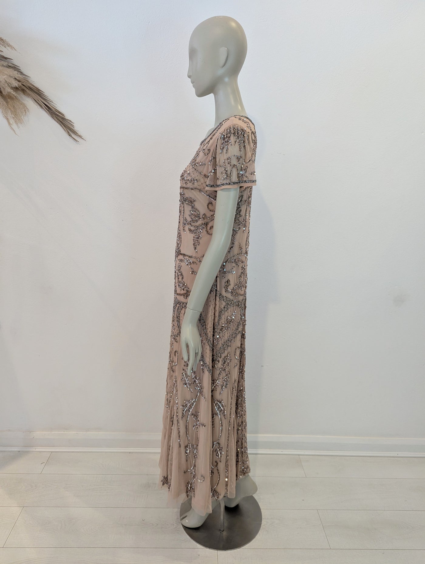Amelia Rose Blush Embellished maxi 16