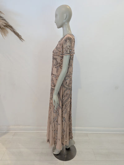 Amelia Rose Blush Embellished maxi 16