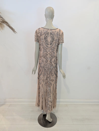 Amelia Rose Blush Embellished maxi 16