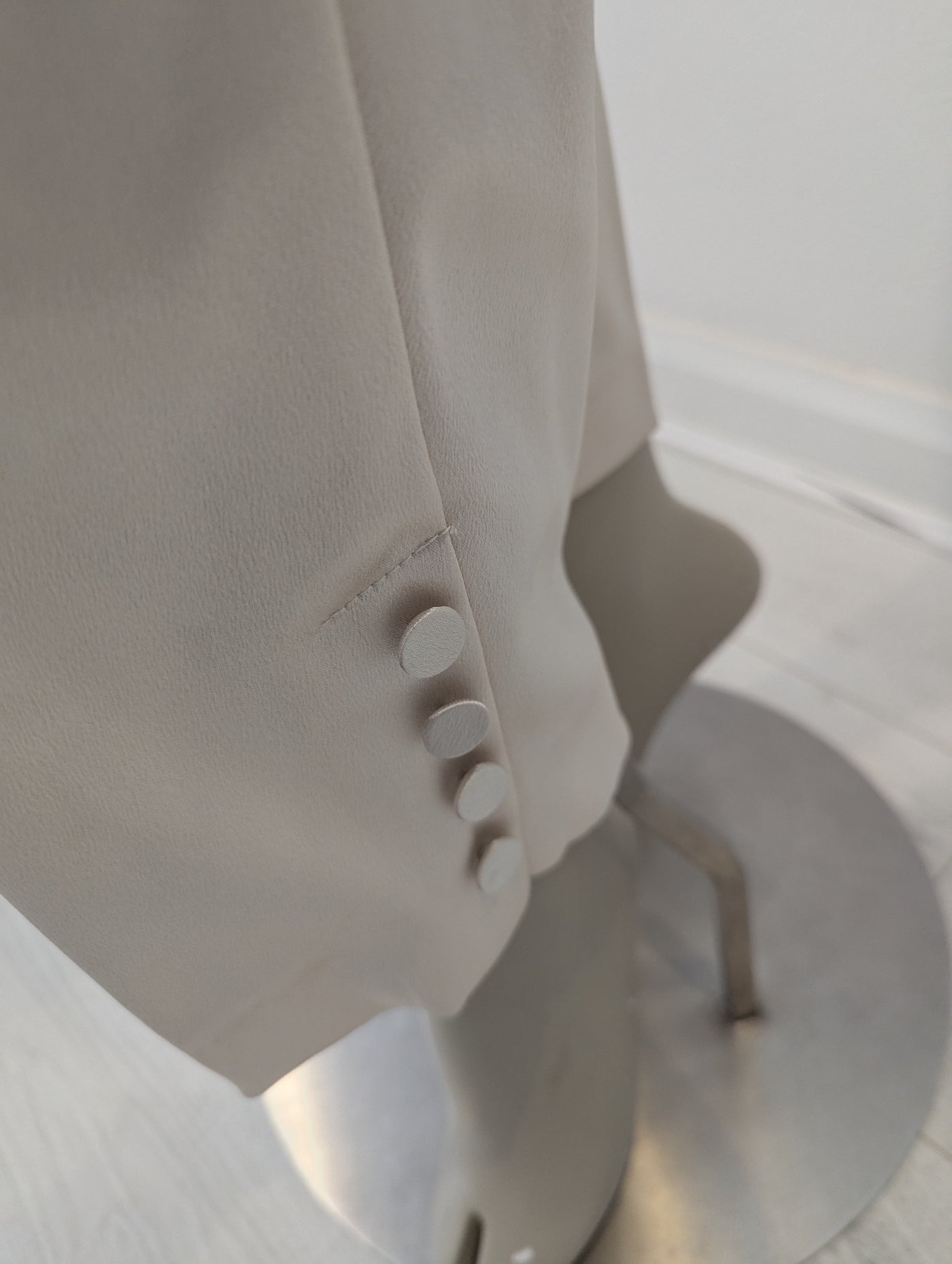 Asos Bridal Cream Satin Suit 18 NWT