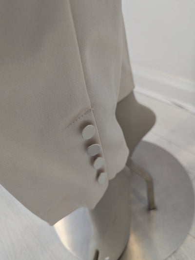 Asos Bridal Cream Satin Suit 18 NWT