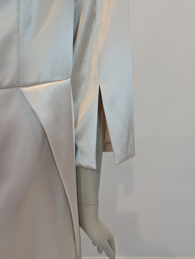 Asos Bridal Cream Satin Suit 18 NWT