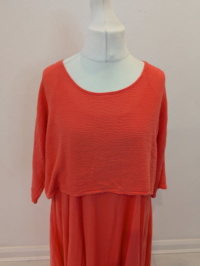 Cotton Coral two piece M/L